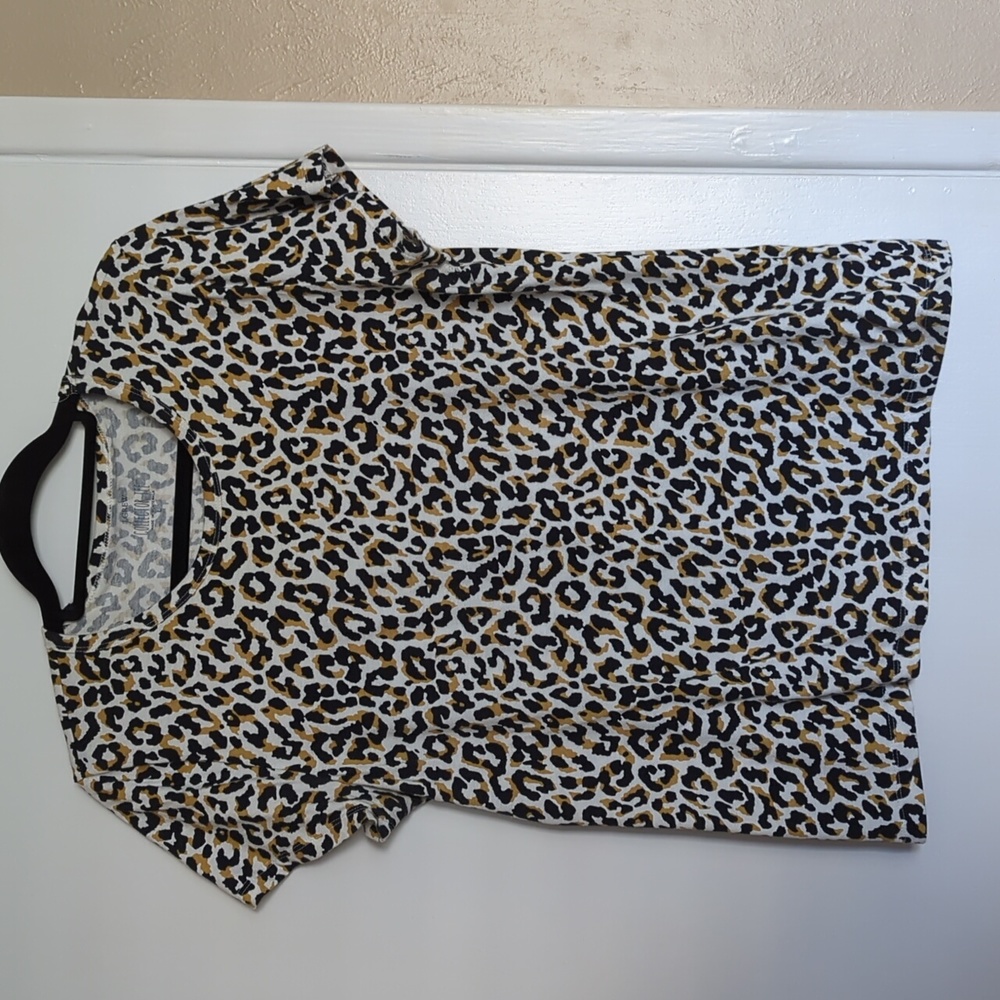 J. Crew Factory‎ Collector Tee Leopard Print, Large, EUC